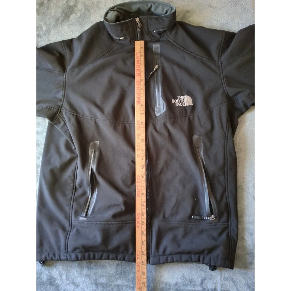 The North Face Summit Series Softshell Jacket Mens XXL Black Full Zip Fleece
